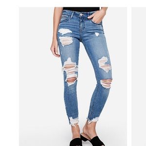 Express tipped mid rise ankle legging